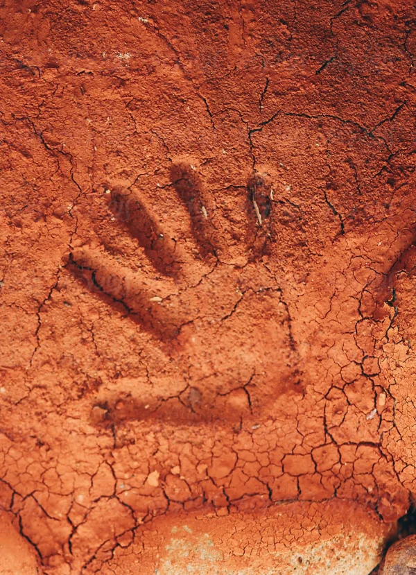 Hand on ground